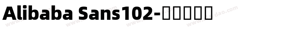 Alibaba Sans102字体转换